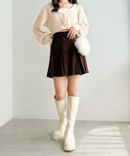 Heather（ヘザー）の「フィルムラメショートカーディガン 973856
