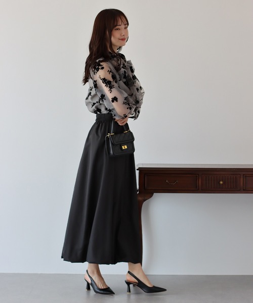 BLUEEAST（ブルーイースト）の「エアリーバルーンスカート（スカート・レディース・グレイッシュベージュ/アイボリー/ブラック・MEDIUM）」の16枚目の写真