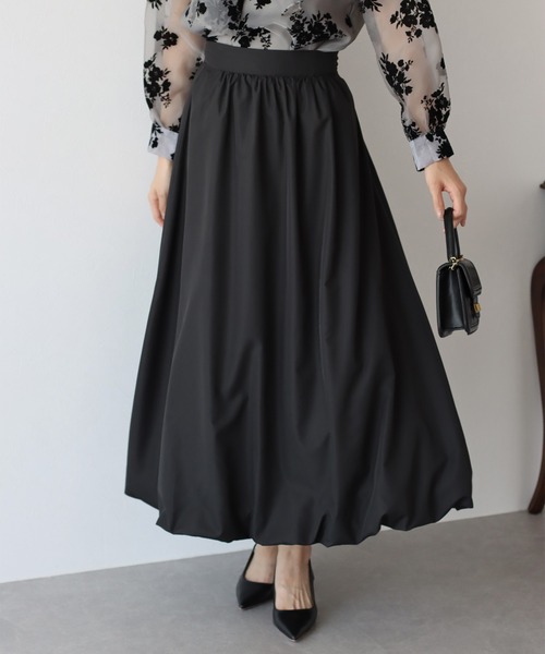 BLUEEAST（ブルーイースト）の「エアリーバルーンスカート（スカート・レディース・グレイッシュベージュ/アイボリー/ブラック・MEDIUM）」の10枚目の写真