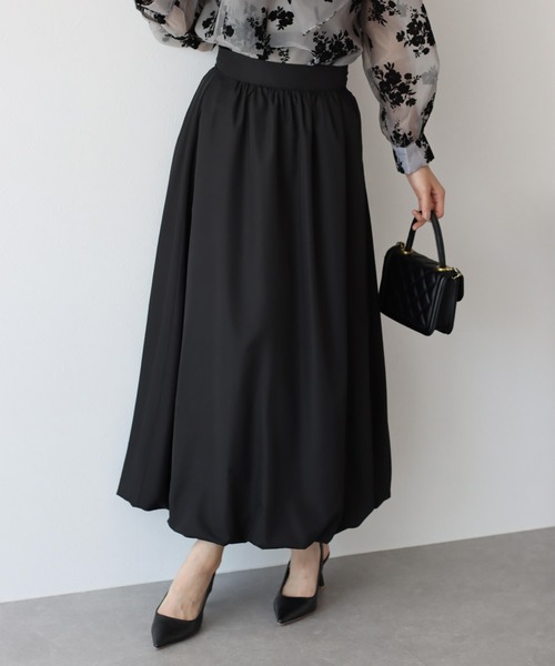 BLUEEAST（ブルーイースト）の「エアリーバルーンスカート（スカート・レディース・グレイッシュベージュ/アイボリー/ブラック・MEDIUM）」の11枚目の写真