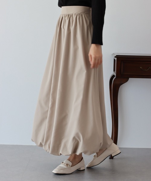 BLUEEAST（ブルーイースト）の「エアリーバルーンスカート（スカート・レディース・グレイッシュベージュ/アイボリー/ブラック・MEDIUM）」の20枚目の写真