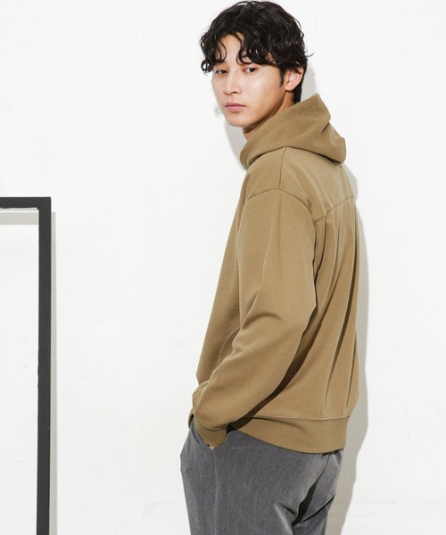 NANO universe（ナノユニバース）の「ダブルフェイスストレッチパーカー（パーカー・メンズ・グリーン/キャメル/ブラック・L/M/S）」の16枚目の写真