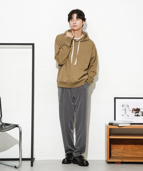 NANO universe（ナノユニバース）の「ダブルフェイスストレッチパーカー（パーカー・メンズ・グリーン/キャメル/ブラック・L/M/S）」の18枚目の写真