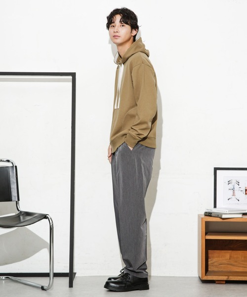 NANO universe（ナノユニバース）の「ダブルフェイスストレッチパーカー（パーカー・メンズ・グリーン/キャメル/ブラック・L/M/S）」の19枚目の写真