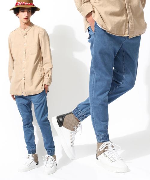 MONKEY TIME（モンキータイム）の「＜monkey time＞ ∴ デニムスキニー ジョガーパンツ◆（デニムパンツ・メンズ・ライトブルー/コバルトブルー/ブラック/ネイビー・LARGE/MEDIUM/SMALL/X-LARGE）」の4枚目の写真