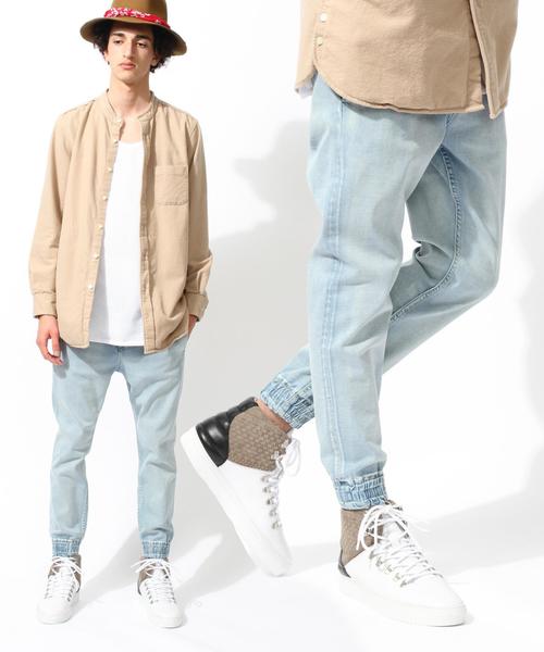 MONKEY TIME（モンキータイム）の「＜monkey time＞ ∴ デニムスキニー ジョガーパンツ◆（デニムパンツ・メンズ・ライトブルー/コバルトブルー/ブラック/ネイビー・LARGE/MEDIUM/SMALL/X-LARGE）」の3枚目の写真