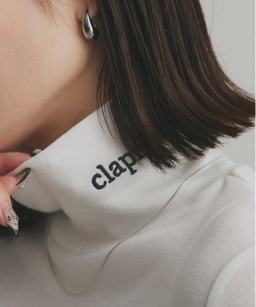 ad thie(アドティエ)の「刺繍ロゴ タートル(Tシャツ/カットソー・レディース・ホワイト系1/ブラウン系1/ホワイト系2/グレー系2/ブラウン系2/ピンク系1/ピンク系2/グレー系1/ブラック系1/ベージュ系2/ベージュ系1/ブラック系2・FREE)」の1枚目の写真