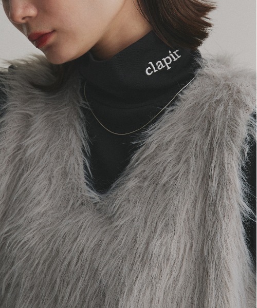 ad thie(アドティエ)の「刺繍ロゴ タートル(Tシャツ/カットソー・レディース・ホワイト系1/ブラウン系1/ホワイト系2/グレー系2/ブラウン系2/ピンク系1/ピンク系2/グレー系1/ブラック系1/ベージュ系2/ベージュ系1/ブラック系2・FREE)」の3枚目の写真