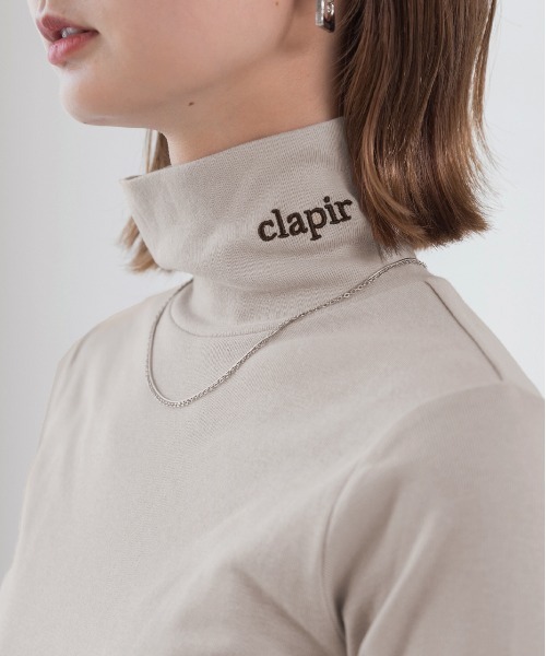 ad thie(アドティエ)の「刺繍ロゴ タートル(Tシャツ/カットソー・レディース・ホワイト系1/ブラウン系1/ホワイト系2/グレー系2/ブラウン系2/ピンク系1/ピンク系2/グレー系1/ブラック系1/ベージュ系2/ベージュ系1/ブラック系2・FREE)」の9枚目の写真