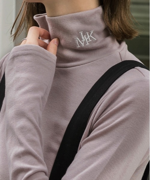 ad thie(アドティエ)の「刺繍ロゴ タートル(Tシャツ/カットソー・レディース・ホワイト系1/ブラウン系1/ホワイト系2/グレー系2/ブラウン系2/ピンク系1/ピンク系2/グレー系1/ブラック系1/ベージュ系2/ベージュ系1/ブラック系2・FREE)」の12枚目の写真