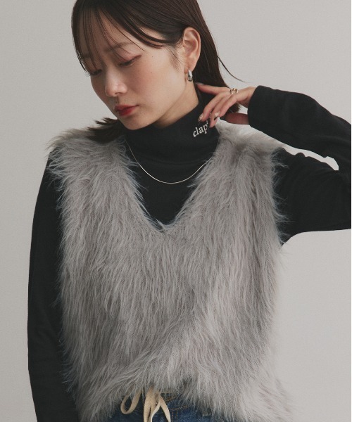 ad thie(アドティエ)の「刺繍ロゴ タートル(Tシャツ/カットソー・レディース・ホワイト系1/ブラウン系1/ホワイト系2/グレー系2/ブラウン系2/ピンク系1/ピンク系2/グレー系1/ブラック系1/ベージュ系2/ベージュ系1/ブラック系2・FREE)」の15枚目の写真