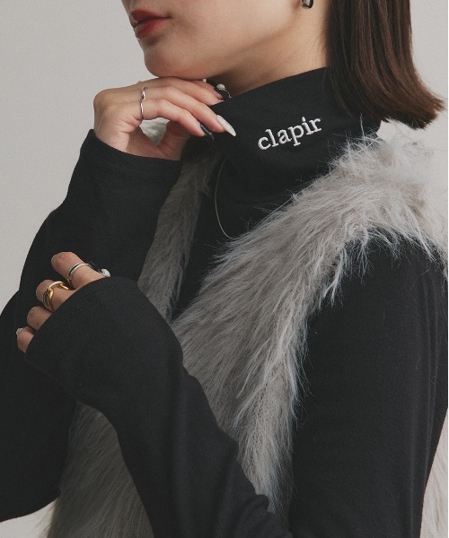 ad thie(アドティエ)の「刺繍ロゴ タートル(Tシャツ/カットソー・レディース・ホワイト系1/ブラウン系1/ホワイト系2/グレー系2/ブラウン系2/ピンク系1/ピンク系2/グレー系1/ブラック系1/ベージュ系2/ベージュ系1/ブラック系2・FREE)」の16枚目の写真