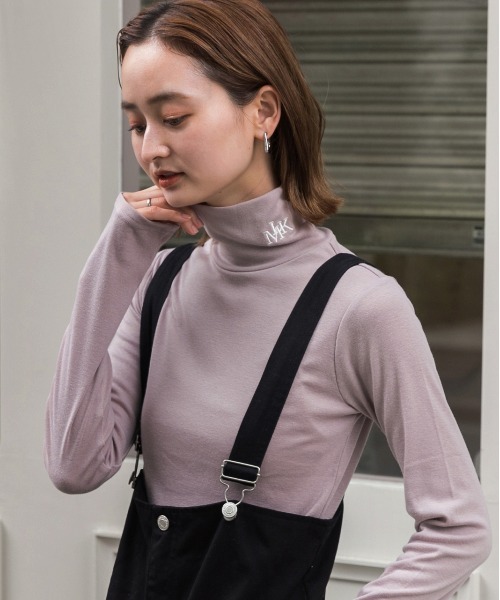 ad thie(アドティエ)の「刺繍ロゴ タートル(Tシャツ/カットソー・レディース・ホワイト系1/ブラウン系1/ホワイト系2/グレー系2/ブラウン系2/ピンク系1/ピンク系2/グレー系1/ブラック系1/ベージュ系2/ベージュ系1/ブラック系2・FREE)」の20枚目の写真