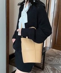 フェイクレザー2wayバッグ