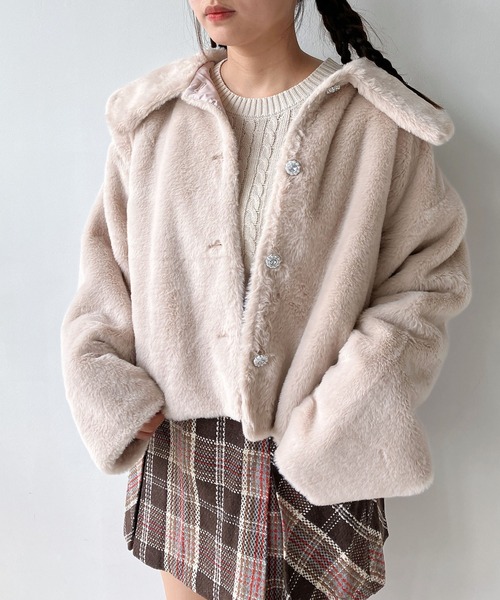 AS KNOW AS plus（アズノゥアズプラス）の「☆衿とボタン ゆるっと