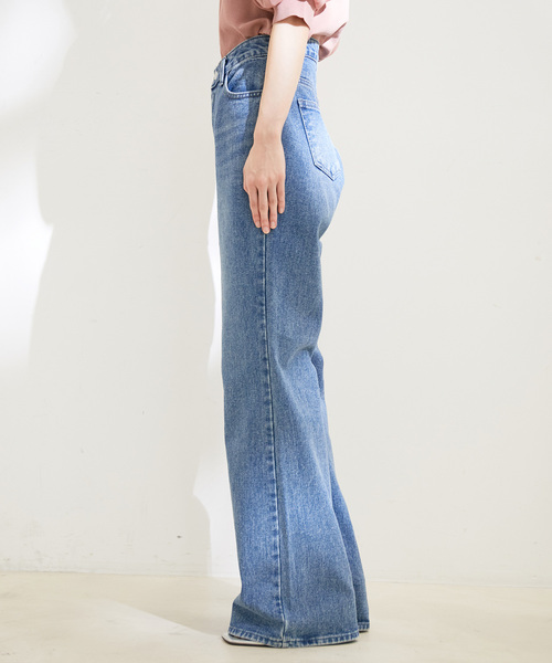VIS(ビス)の「【WEBE限定】【洗える】ワイドデニムパンツ(デニムパンツ・レディース・ブルー系その他4・M/S)」の6枚目の写真