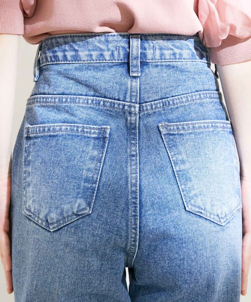 VIS(ビス)の「【WEBE限定】【洗える】ワイドデニムパンツ(デニムパンツ・レディース・ブルー系その他4・M/S)」の10枚目の写真