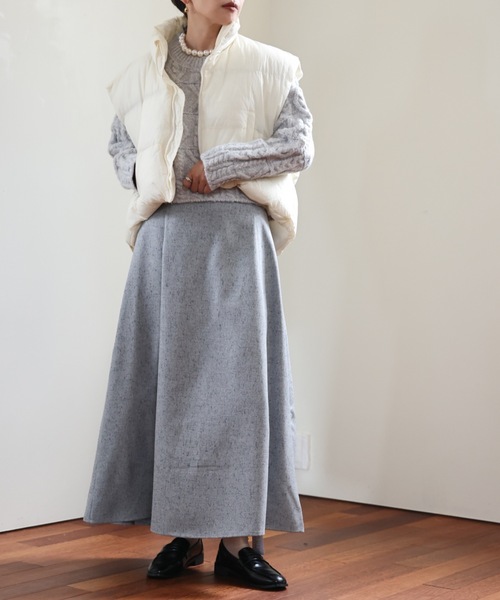 ULEULA(ウルア)の「スタンドエコダウンベスト(ダウンベスト・レディース・ブラック/グレー/アイボリー・FREE)」の20枚目の写真