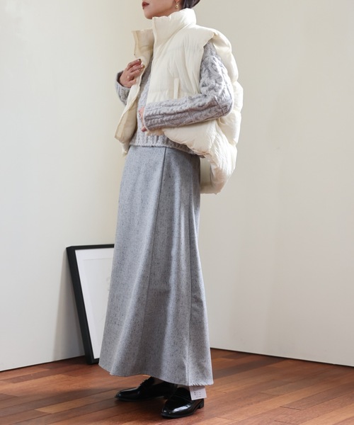 ULEULA(ウルア)の「スタンドエコダウンベスト(ダウンベスト・レディース・ブラック/グレー/アイボリー・FREE)」の22枚目の写真