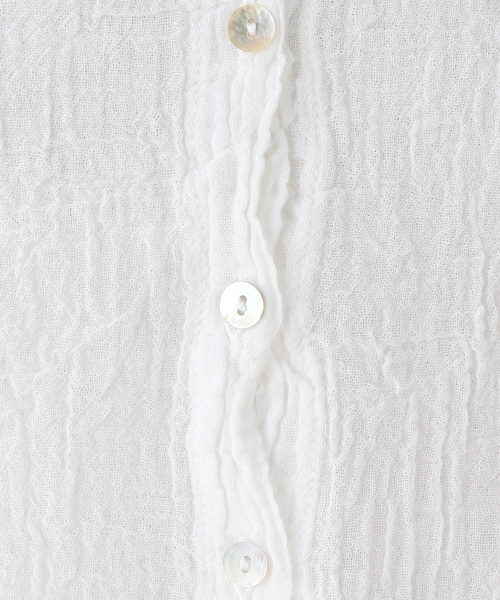 plage アトリエフランセ　AFDC 2way ブラウス　ホワイト LES ATELIERS FRANCAIS DE CONFECTION】別注 2WAY ブラウス