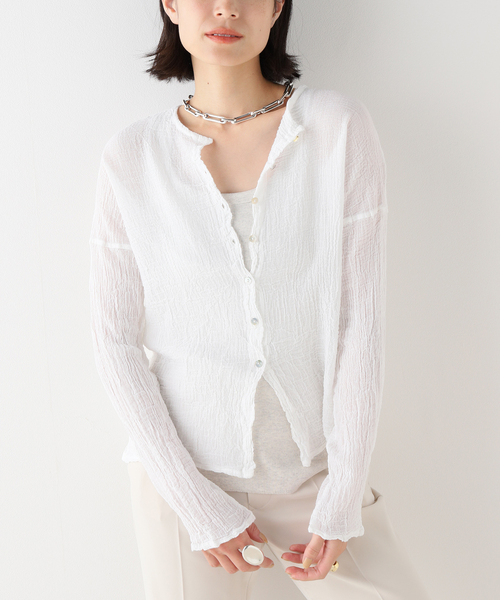 トップス Plage LES ATELIERS FRANCAIS DE 2WAY LES ATELIERS FRANCAIS DE CONFECTION】別注 2WAY ブラウス