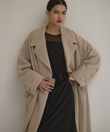 Melton Wool Gown Coat