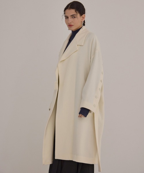 MIELI INVARIANT（ミエリインヴァリアント）の「Melton Wool Gown Coat