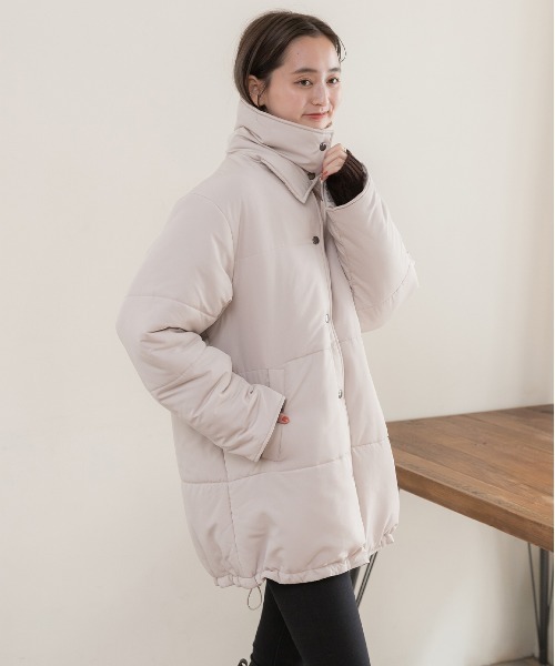 【美品】add/アド ボリューム ULTRA LIGHTEST ダウンコート ad thie（アドティエ）の「スタンドカラー エコダウンコート（ダウン