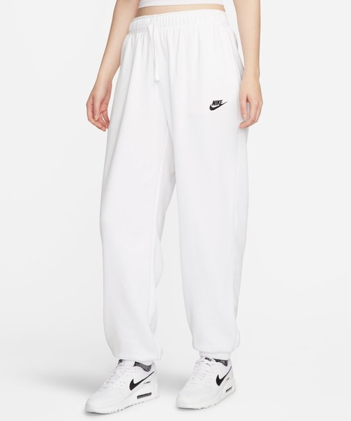 NIKE(ナイキ)の「ナイキ NIKE ナイキ NSW クラブ フリース MR パンツ OS(その他パンツ・レディース・ホワイト/ブラック・M/S/L)」の2枚目の写真
