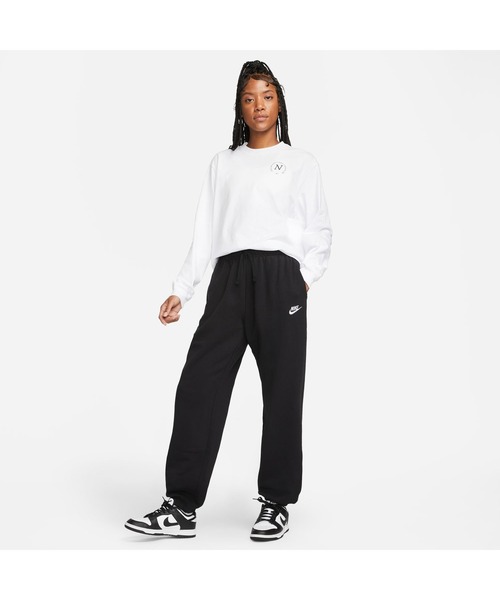 NIKE(ナイキ)の「ナイキ NIKE ナイキ NSW クラブ フリース MR パンツ OS(その他パンツ・レディース・ホワイト/ブラック・M/S/L)」の7枚目の写真