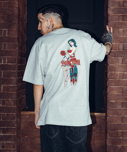 Subciety（サブサエティ）の「Pinup TEE（Tシャツ/カットソー・メンズ・ブラック/アッシュ/ホワイト/グリーン・SMALL/MEDIUM/LARGE/X-LARGE/XX-LARGE）」の17枚目の写真