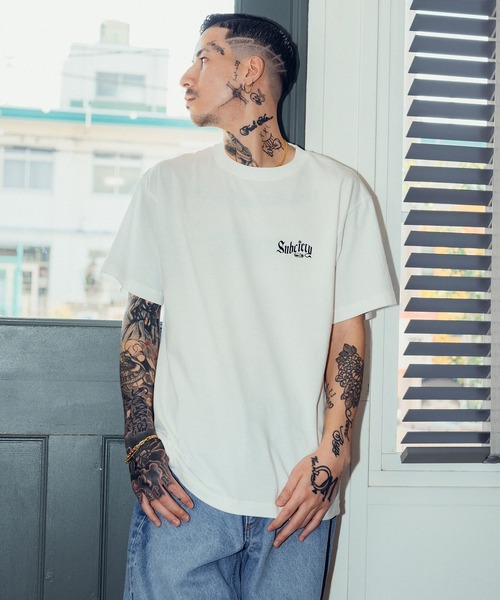 Subciety（サブサエティ）の「Pinup TEE（Tシャツ/カットソー・メンズ・ブラック/アッシュ/ホワイト/グリーン・SMALL/MEDIUM/LARGE/X-LARGE/XX-LARGE）」の14枚目の写真