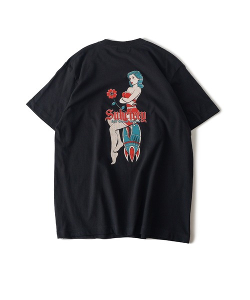 Subciety（サブサエティ）の「Pinup TEE（Tシャツ/カットソー・メンズ・ブラック/アッシュ/ホワイト/グリーン・SMALL/MEDIUM/LARGE/X-LARGE/XX-LARGE）」の9枚目の写真