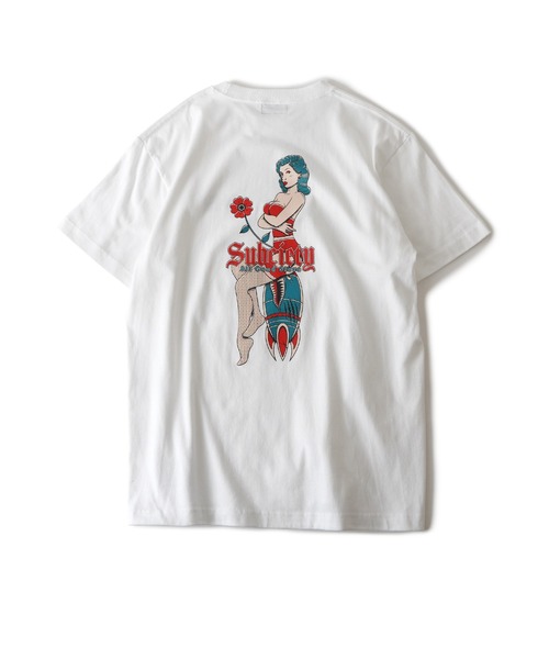 Subciety（サブサエティ）の「Pinup TEE（Tシャツ/カットソー・メンズ・ブラック/アッシュ/ホワイト/グリーン・SMALL/MEDIUM/LARGE/X-LARGE/XX-LARGE）」の8枚目の写真