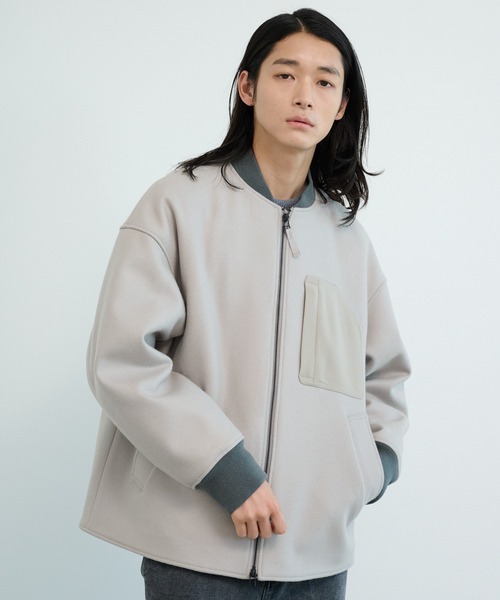 PUBLIC TOKYO / S140メルトン ブルゾン S140メルトンMA-1ブルゾン（MA-1）｜PUBLIC TOKYO（パブリック