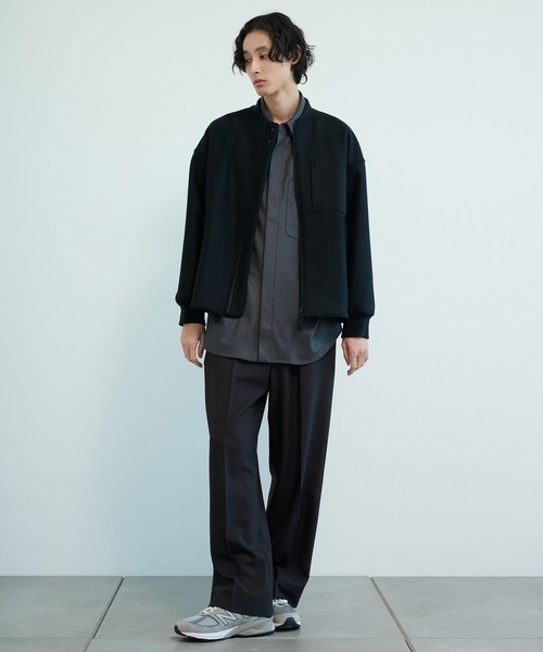 値下げ可能 PUBLIC TOKYO S140メルトンMA-1ブルゾン サイズ2 S140メルトンMA-1ブルゾン（MA-1）｜PUBLIC TOKYO（パブリック