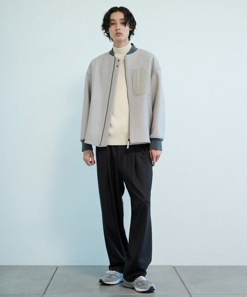 値下げ可能 PUBLIC TOKYO S140メルトンMA-1ブルゾン サイズ2 S140メルトンMA-1ブルゾン（MA-1）｜PUBLIC TOKYO（パブリック