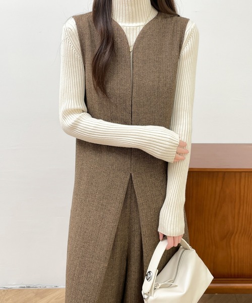 ABITOKYO（アビトーキョー）の「スキッパネックワイドシルエットオールインワン（サロペット/オーバーオール・レディース・ブラック/ブラウン/グレー・S/M/L）」の19枚目の写真