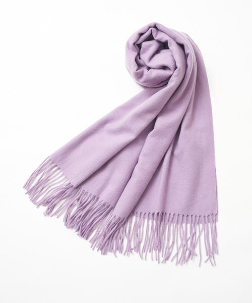 abahouse mavie（アバハウスマヴィ）の「ふわふわ無地ストール（ストール/ショール・レディース・オフホワイト/ラベンダー/ブルー/グレー/モカ・フリー）」の5枚目の写真