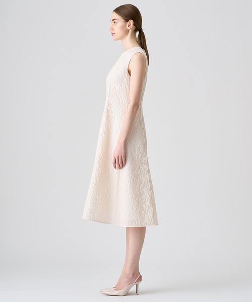 ANAYI（アナイ）の「ふくれジャガードノースリーブフレア ワンピース