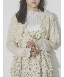 merry jenny | 透かし編みショートニットカーディガン(カーディガン/ボレロ)