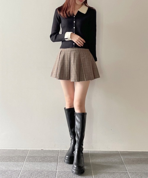 one way(ワンウェイ)の「フェザーポロ襟ニット(ニット/セーター・レディース・ホワイト/ブラック/グレー/ピンク・FREE)」の11枚目の写真