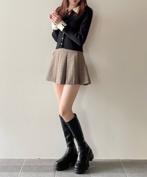 one way(ワンウェイ)の「フェザーポロ襟ニット(ニット/セーター・レディース・ホワイト/ブラック/グレー/ピンク・FREE)」の12枚目の写真