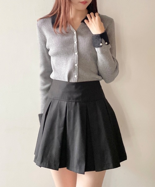 one way(ワンウェイ)の「フェザーポロ襟ニット(ニット/セーター・レディース・ホワイト/ブラック/グレー/ピンク・FREE)」の20枚目の写真