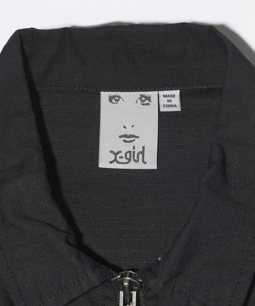X-girl（エックスガール）の「MILITARY SHIRT（ミリタリージャケット・レディース・オリーブ/ブラック/ベージュ・M/S）」の4枚目の写真