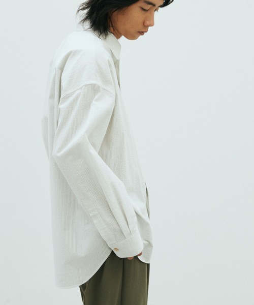 LIDNM（リドム）の「SEERSUCKER STRIPE SHIRT（シャツ/ブラウス）」 - WEAR
