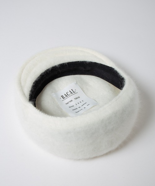 RACAL（ラカル）の「Angola Knit Hunting / アンゴラニットハンチング（ハンチング/ベレー帽・メンズ・ブラック/チャコールグレー・LARGE/MEDIUM）」の9枚目の写真