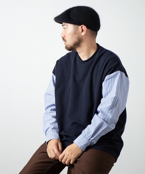 RACAL（ラカル）の「Angola Knit Hunting / アンゴラニットハンチング（ハンチング/ベレー帽・メンズ・ブラック/チャコールグレー・LARGE/MEDIUM）」の20枚目の写真