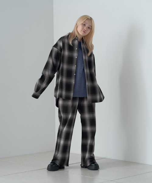 WHIMSIC（ウィムジック）の「【UNISEX】ブラッシュドオンブレチェック 