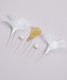 Zoule（ゾーラ）の「Zoule ゾーラ:ripple ribbon　Uピン（セットUピン）（ヘアピン）」